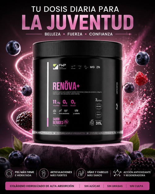 RENÖVA+ | Colágeno Hidrolizado Sabor Berries