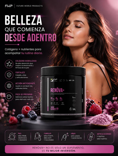 RENÖVA+ | Colágeno Hidrolizado Sabor Berries